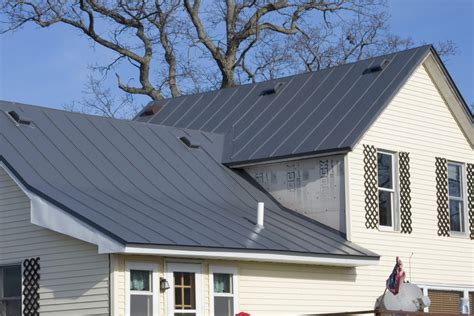 grey house with charcoal metal roof|residential charcoal grey metal roof.